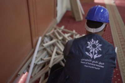 تقني تبوك يشارك في حملة تعظيم بيوت الله