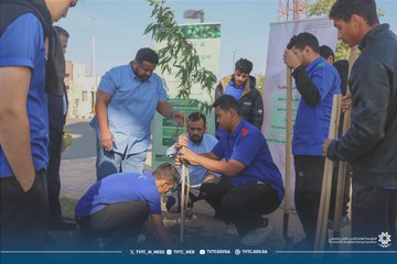 حملة تشجير بالمعهد